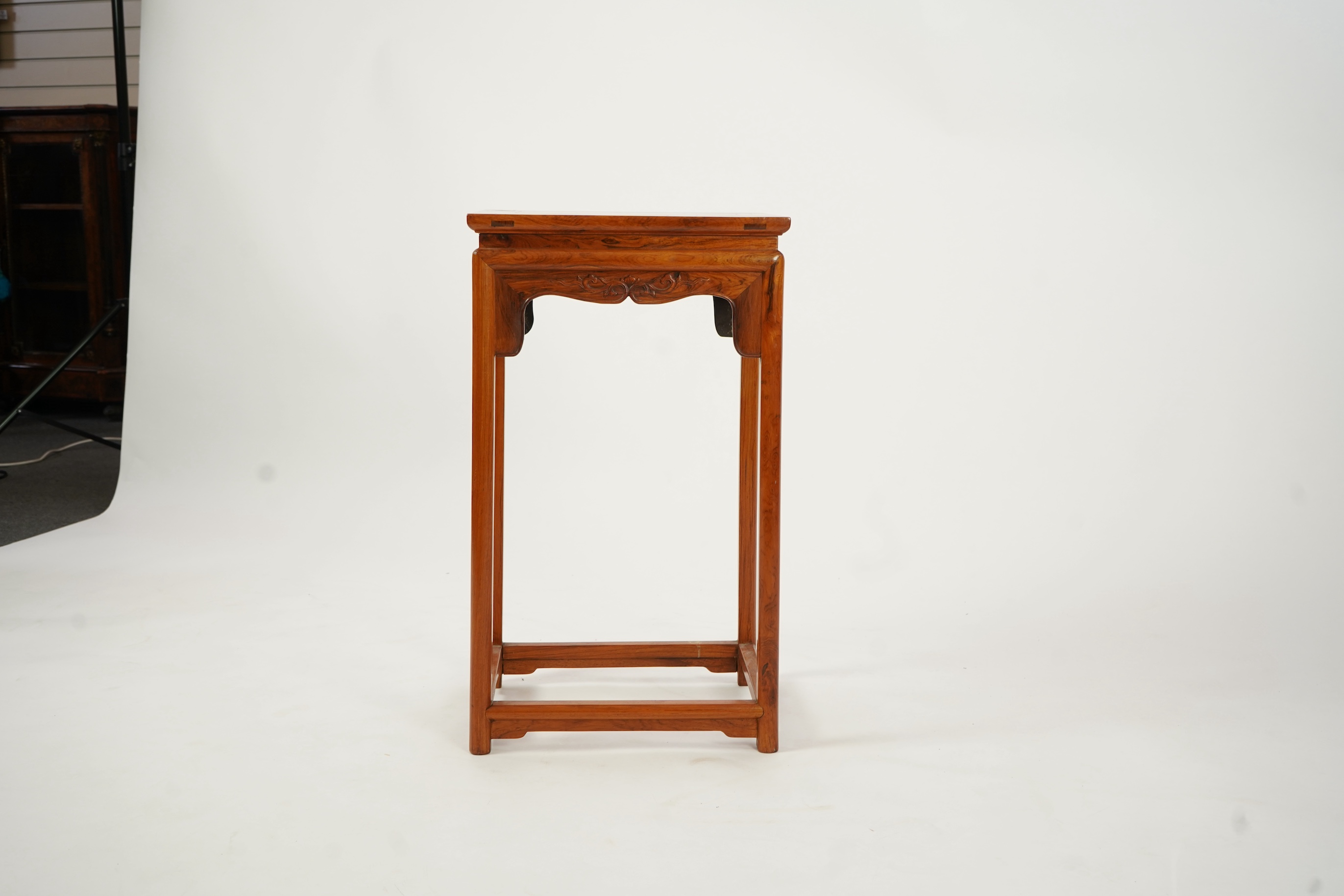 A Chinese huanghuali incense stand, 19th/20th century